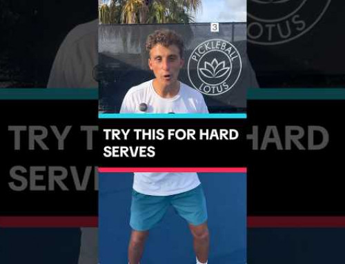 Try THIS if your opponent has a really HARD serve! #pickleball #pickleballtips #shorts