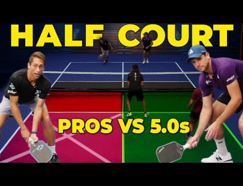Pros Only Get HALF of Pickleball Court Against 5.0s!