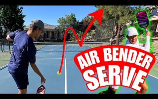 The NEW spin serve in pickleball | AIR BENDER SERVE