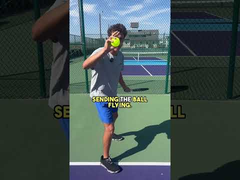 How to hit a Forehand Drive with Topspin #pickleballtips #pickleball #shorts