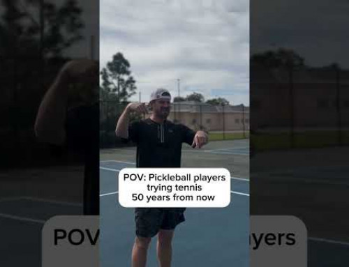 POV: Tennis players trying pickleball vs